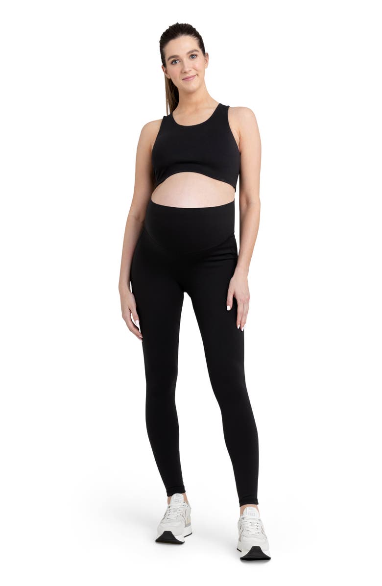Ripe Maternity Tempo Crop Top, Alternate, color, Black