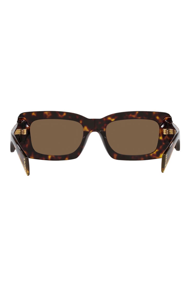 54mm Rectangular Sunglasses, Alternate, color, HAVANA
