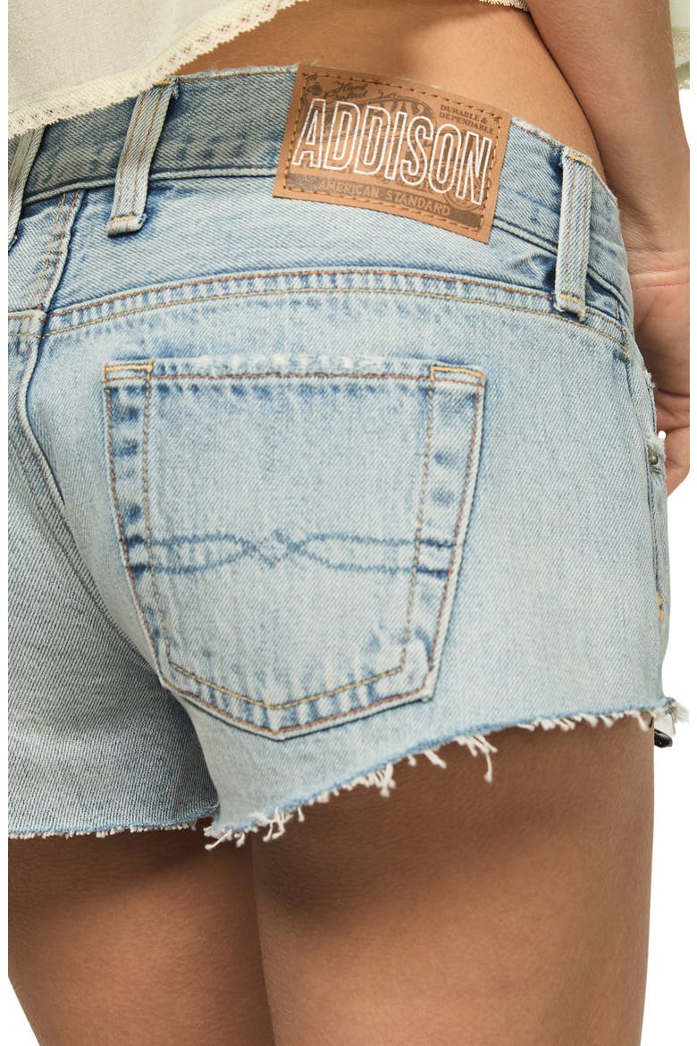Addison Ultra Low Rise Denim Cutoff Shorts, Alternate, color, LEGACY