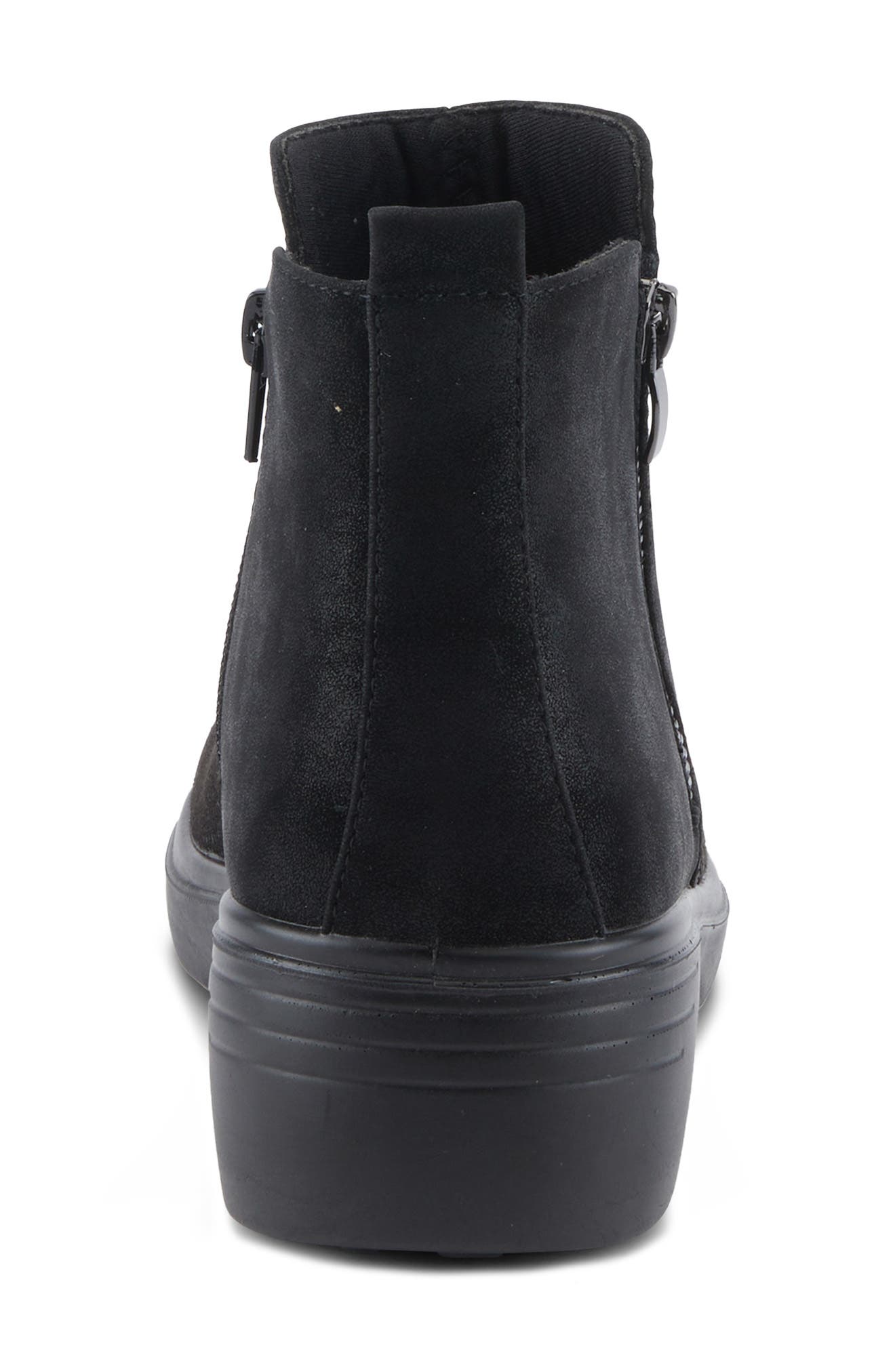 Yancey Wedge Ankle Boot, Alternate, color, BLACK