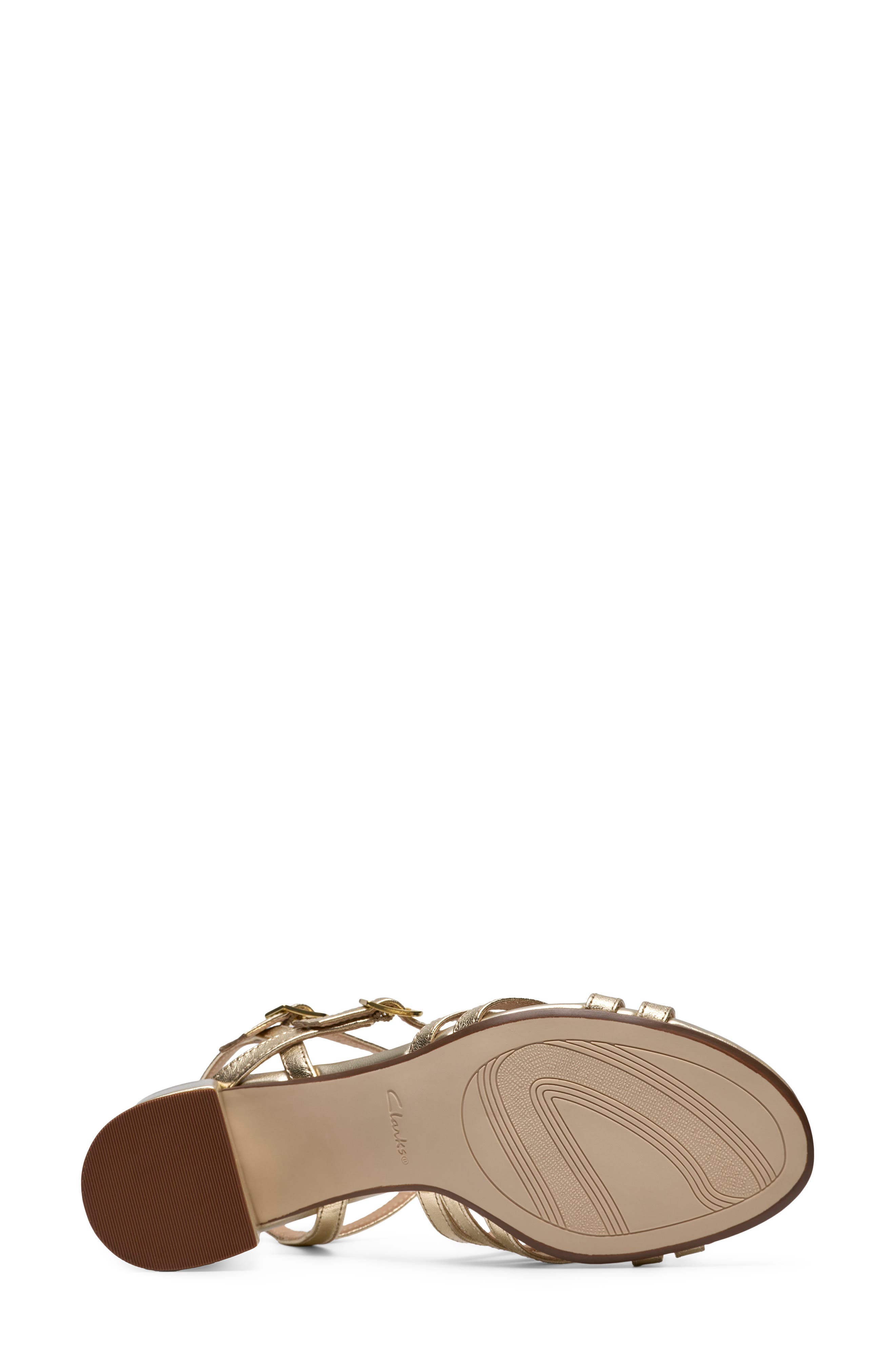 Ezoria Strappy Sandal, Alternate, color, GOLD LEATHER