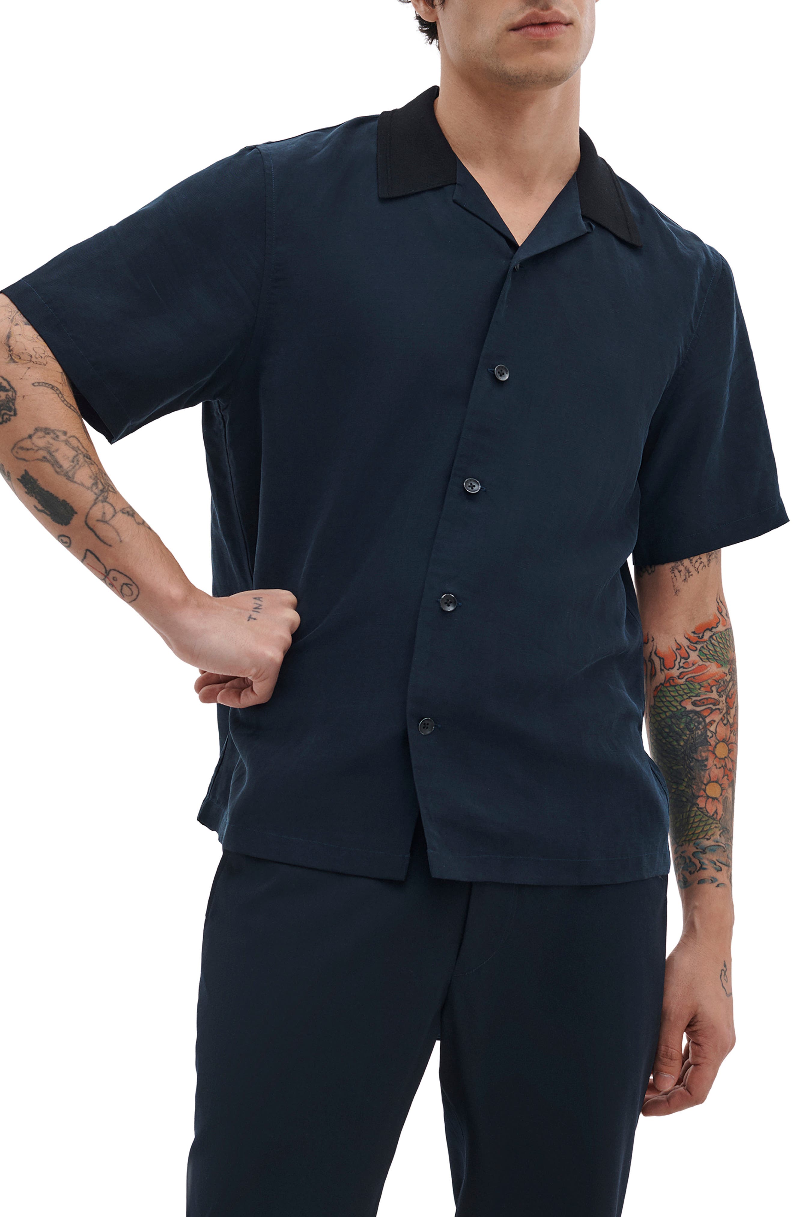 Avery Slub Camp Shirt - image 3