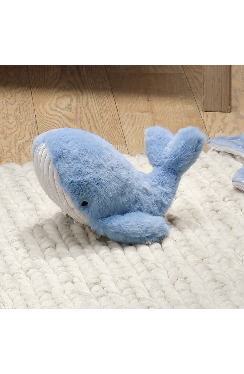 Lambs & Ivy Bubbles & Squirt Soft Plush Whale Stuffed Animal Toy, Alternate, color, Blue
