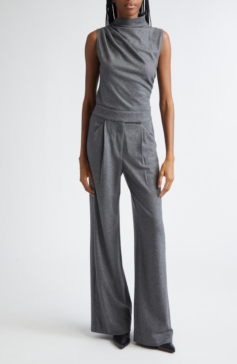 Veronica Beard Mylie Sleeveless Wool Blend Sweater, Alternate, color, Medium Heather Grey