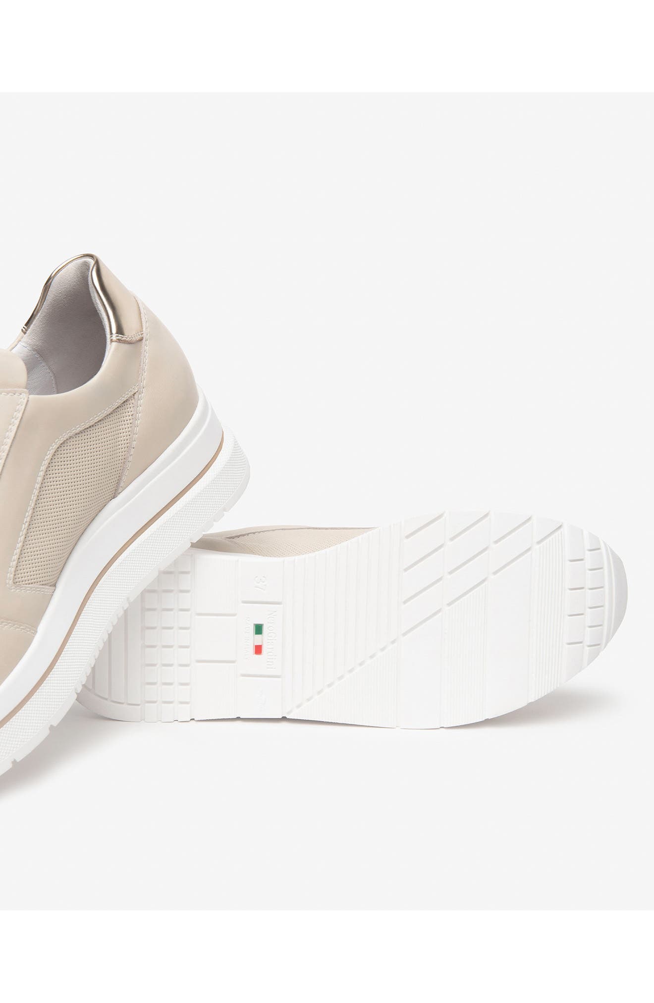 Hidden Wedge Sneaker, Alternate, color, MILK