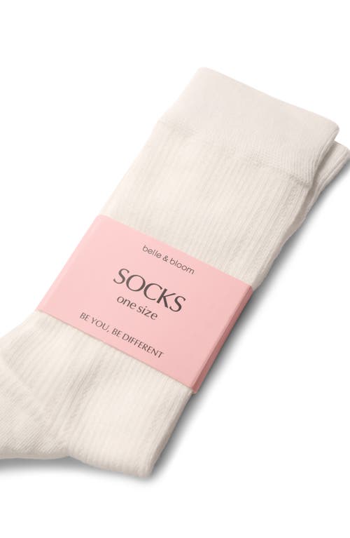 BELLE & BLOOM BELLE & BLOOM GO FOR IT CLASSIC RIBBED SOCKS