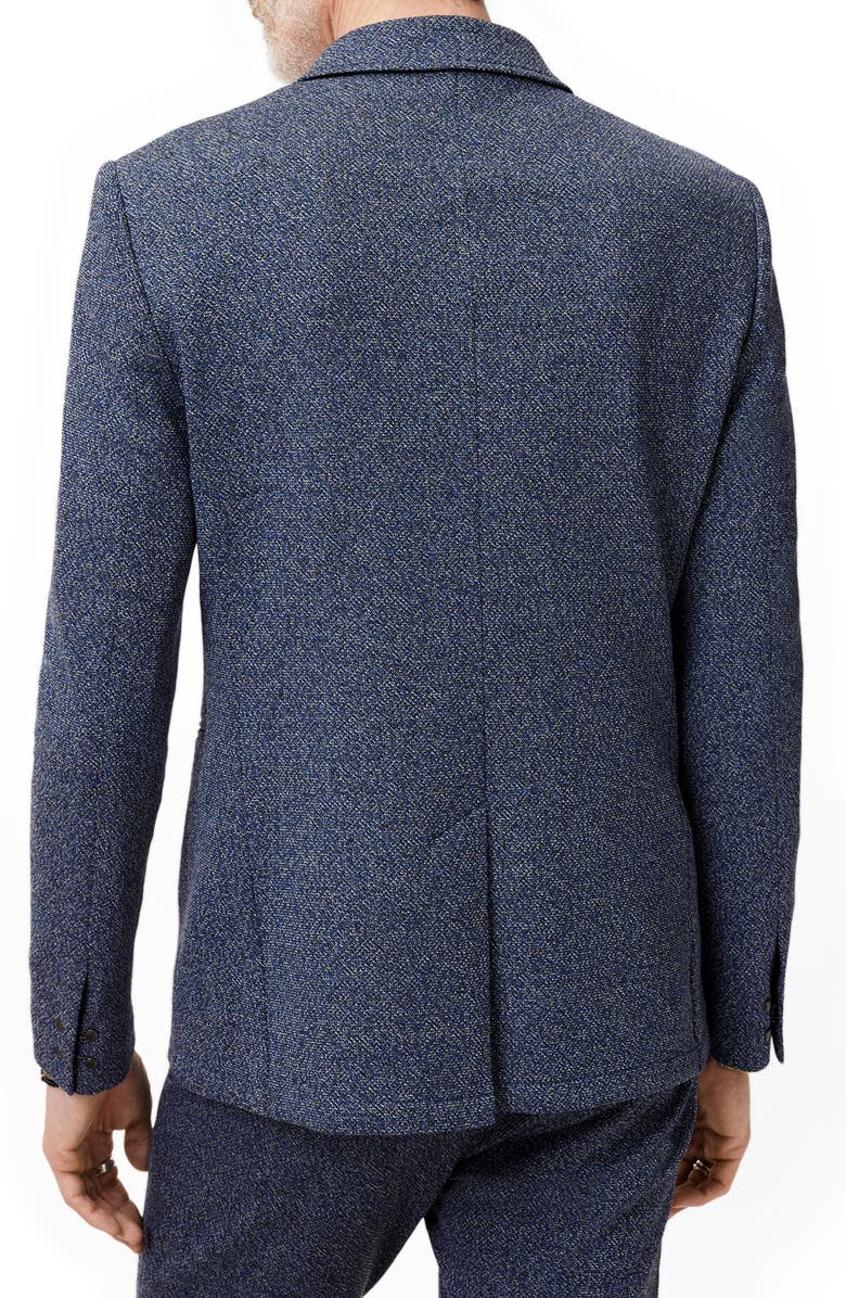 John Varvatos Madison Slim Fit Tweed Blazer, Alternate, color, Lake Blue