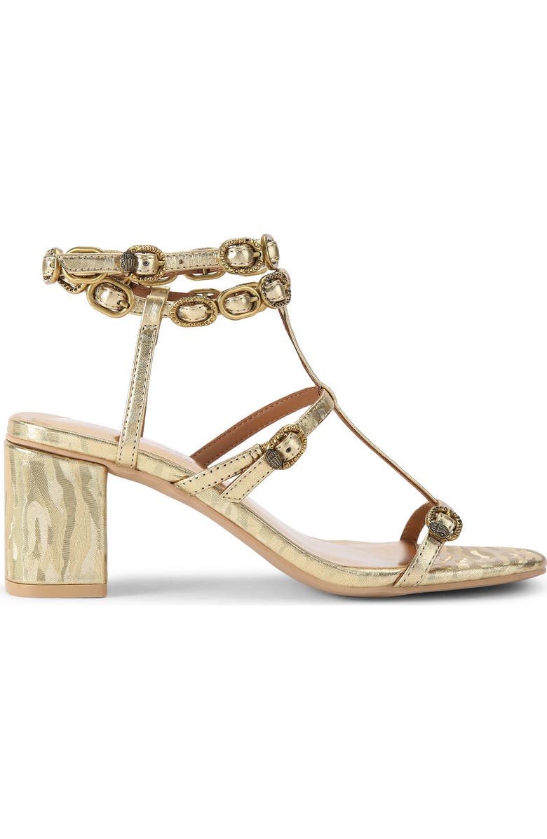 Kurt Geiger London Regent Buckle Embellished Gladiator Sandal, Main, color,