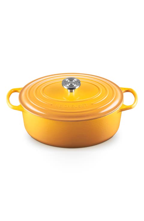 Signature Enameled Cast Iron Oval Dutch Oven