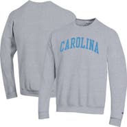 Champion Men's Champion  Heather Gray North Carolina Tar Heels Basic Arch Fleece Pullover Sweatshirt