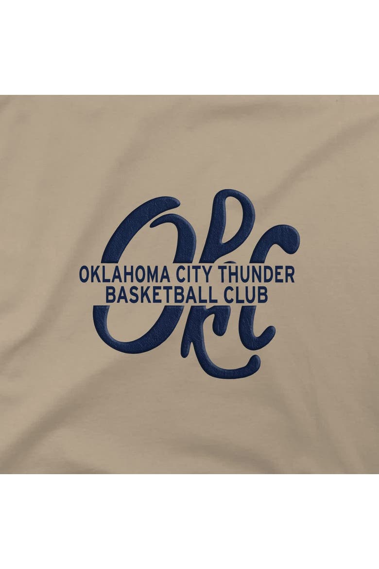 Unisex Stadium Essentials  Tan Oklahoma City Thunder Thunder Up Urban T-Shirt, Alternate, color, Tan