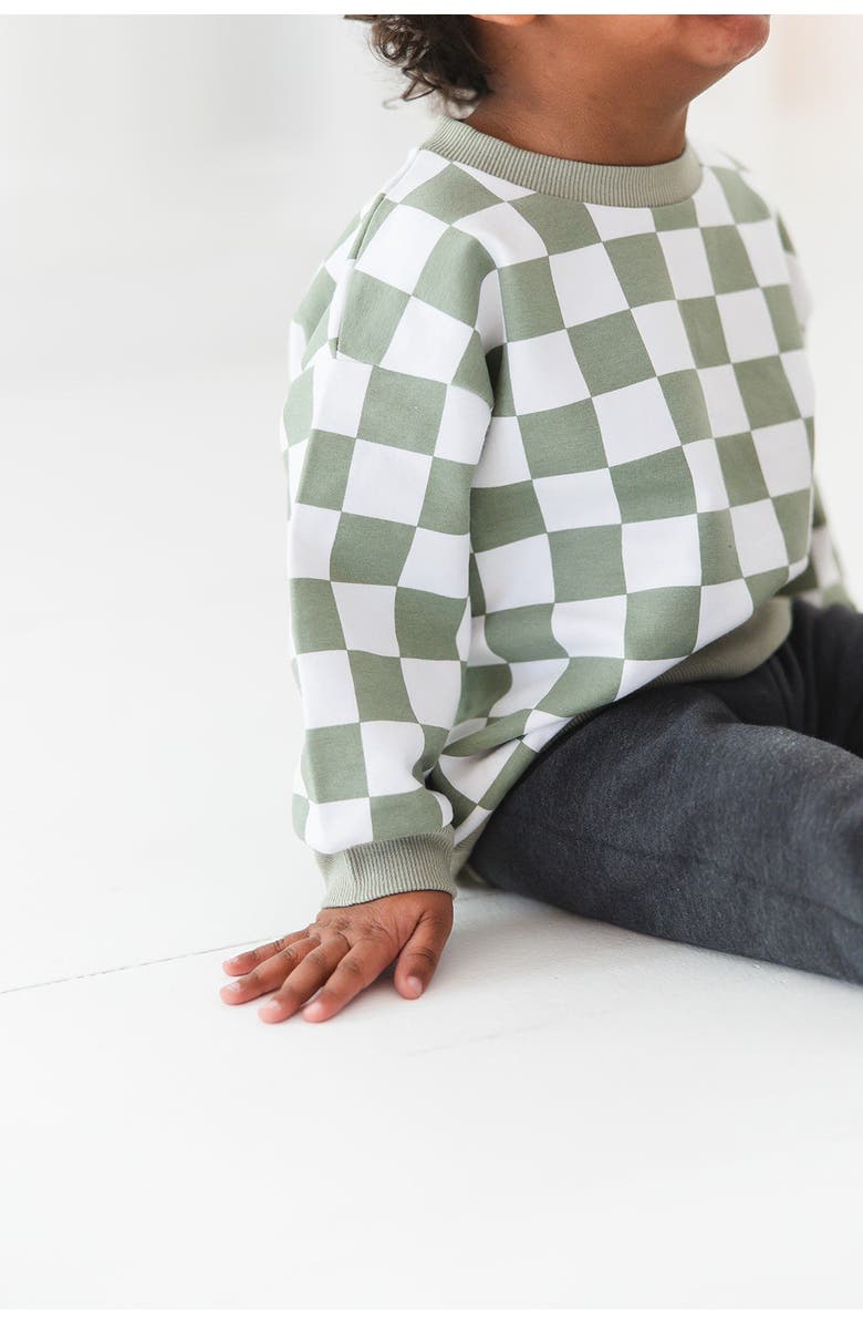 Charlie Lou Baby<sup>®</sup> Organic Checkered Cotton Sweatshirt, Alternate, color,