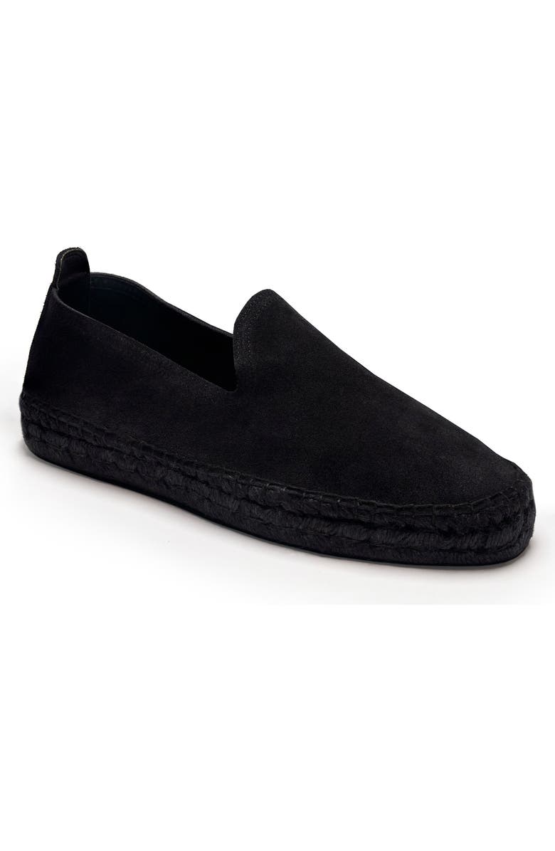 MORJAS The Espadrille, Main, color, All Black Suede