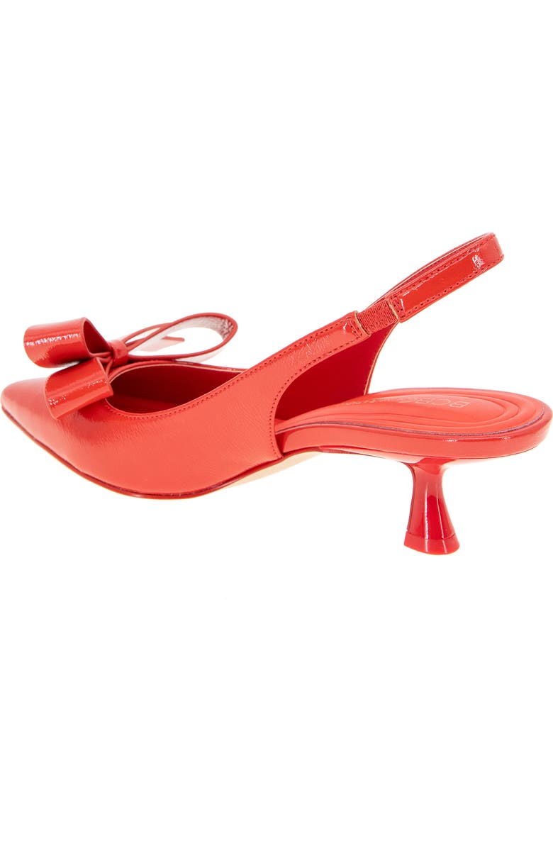 BCBGeneration Kasti Pointed Toe Slingback Pump, Alternate, color, Tomato Patent