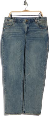 Democracy AB Solution High Waist Cuffed Boyfriend Jeans