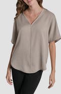 DKNY Short Sleeve Woven Top