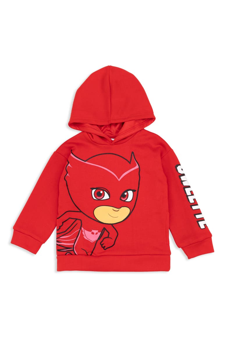 Pullover Hoodie, Main, color, Owlette Red