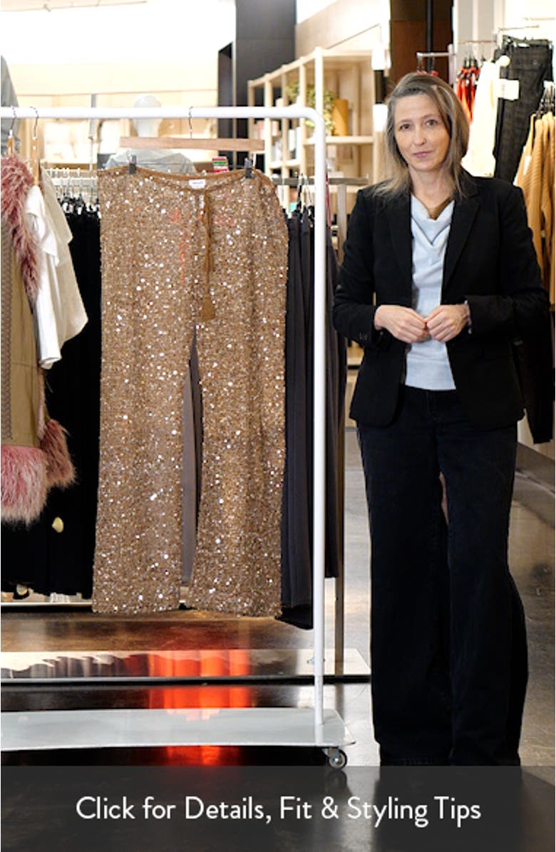 Deva Sequin Knit Trousers, sales video thumbnail