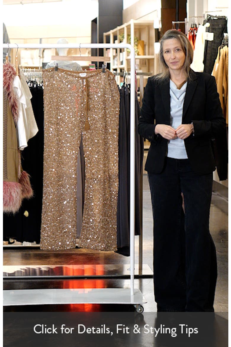 Deva Sequin Knit Trousers video