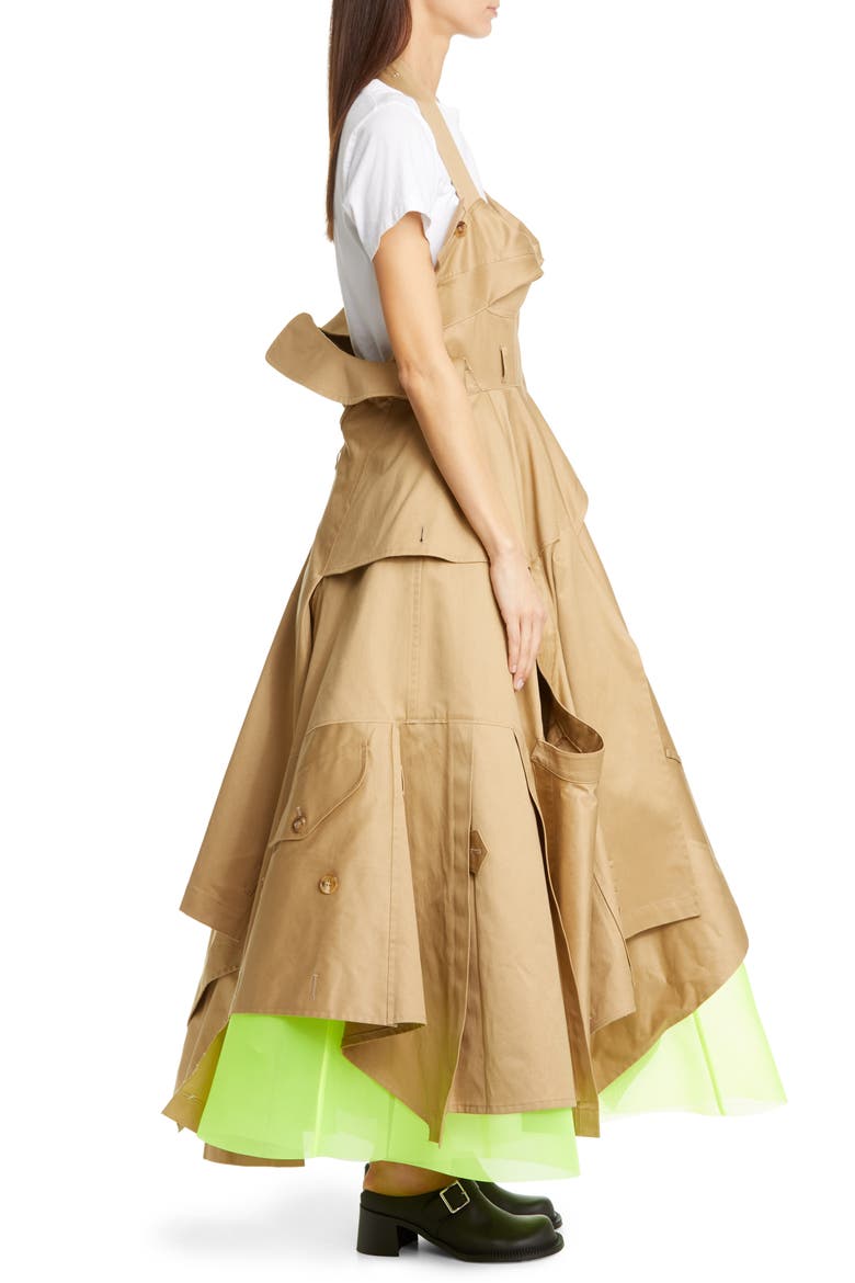 Utility Trench Halter Maxi Dress, Alternate, color, BEIGE