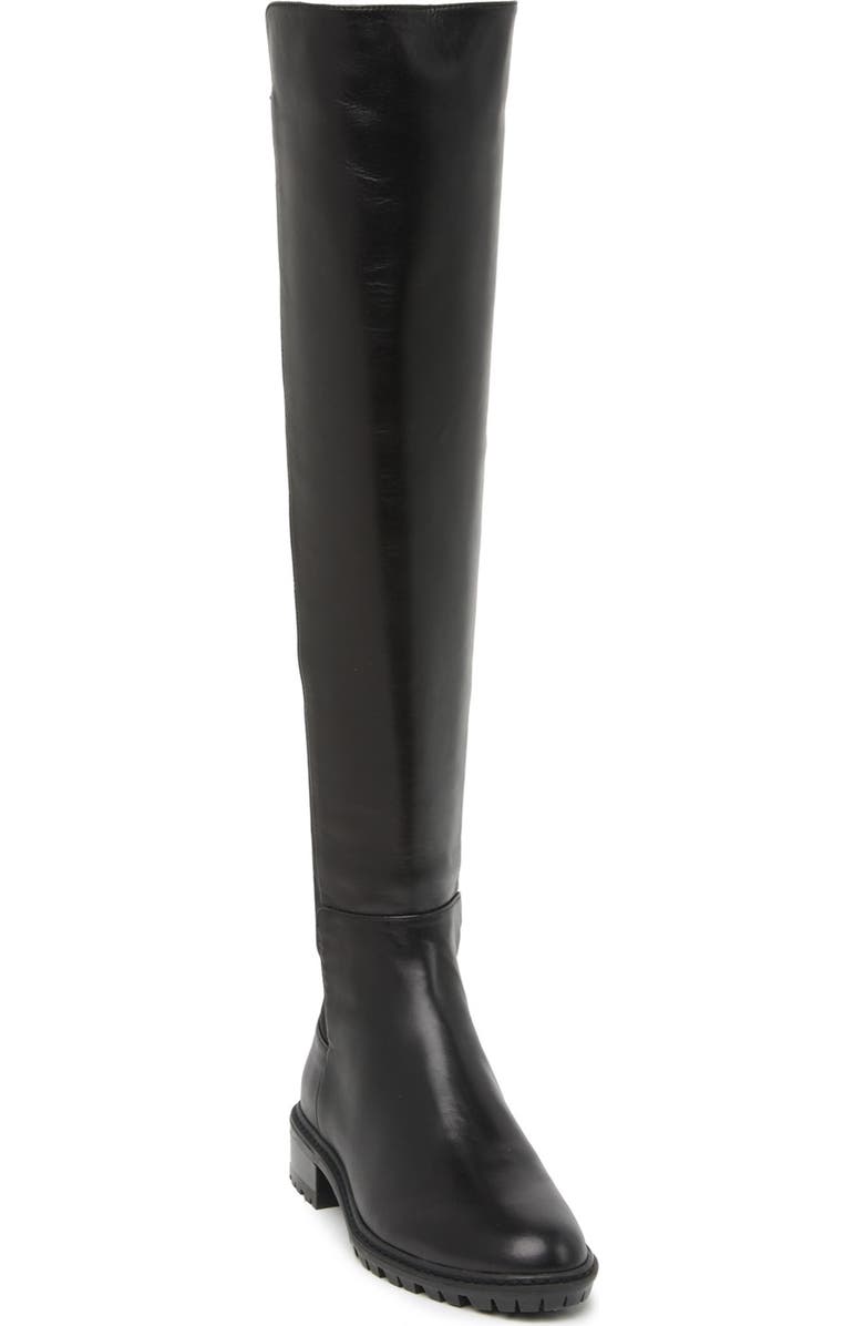 Stuart Weitzman 5050 City Mixed Media Tall Boot, Main, color,
