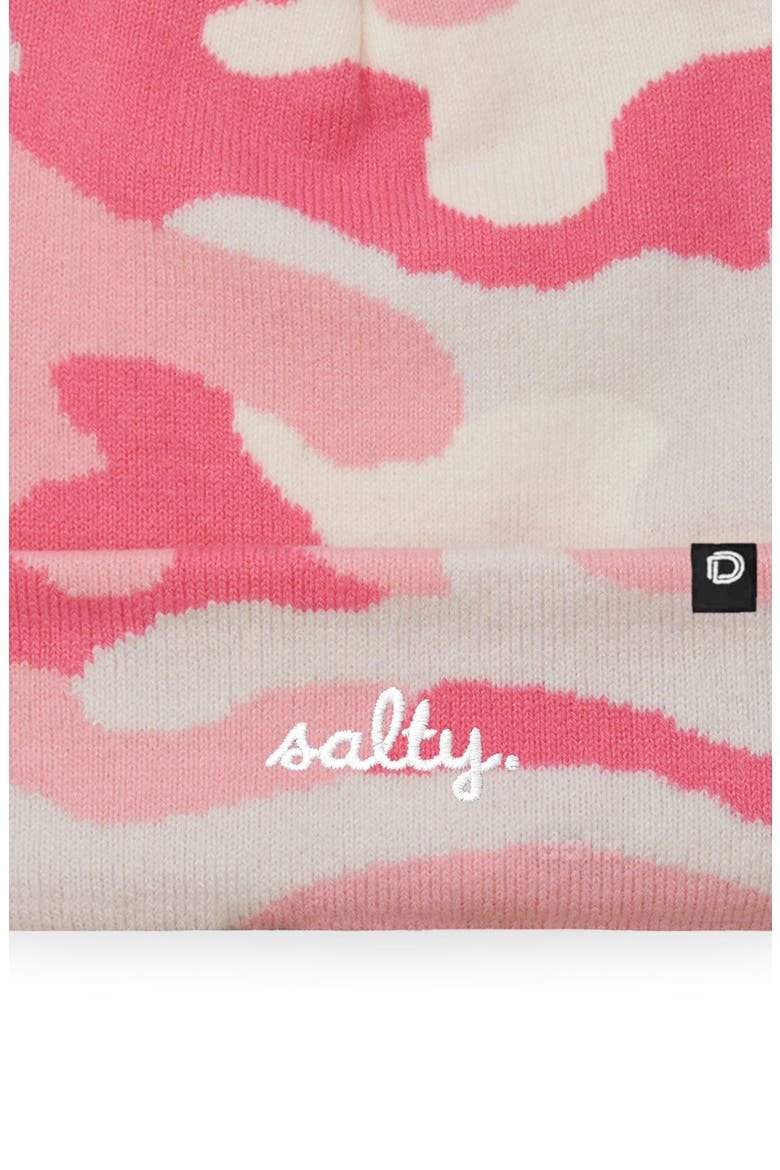 Salty Beanie Cap, Alternate, color, Pink Camo