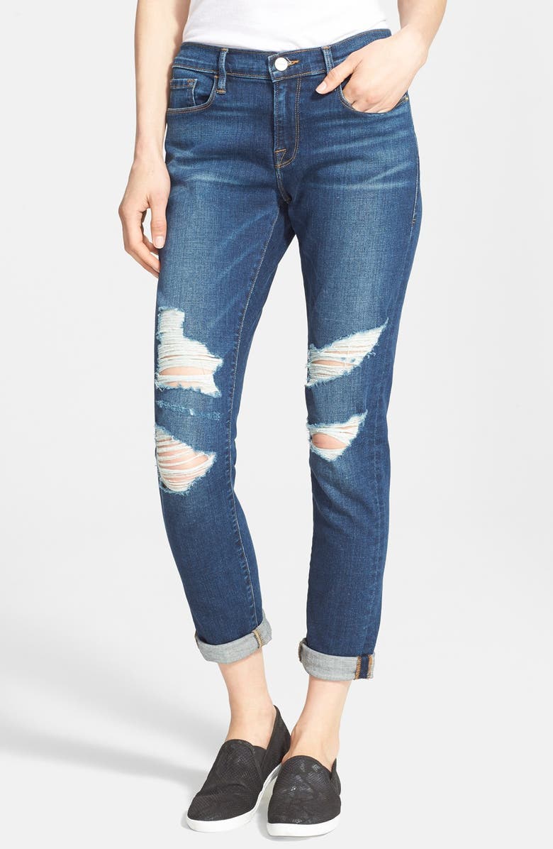 FRAME Denim 'Le Garçon' Boyfriend Jeans, Main, color, 