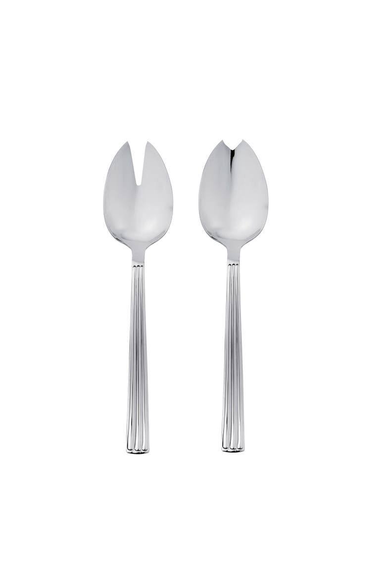 Sole Salad Serving Set - 2 Pieces, Main, color, Silver