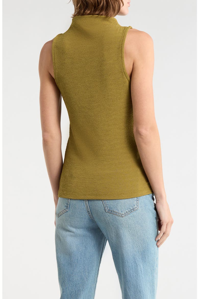 Textured Boat Neck Sleeveless Top, Alternate, color, LIGHT CHARTREUSE