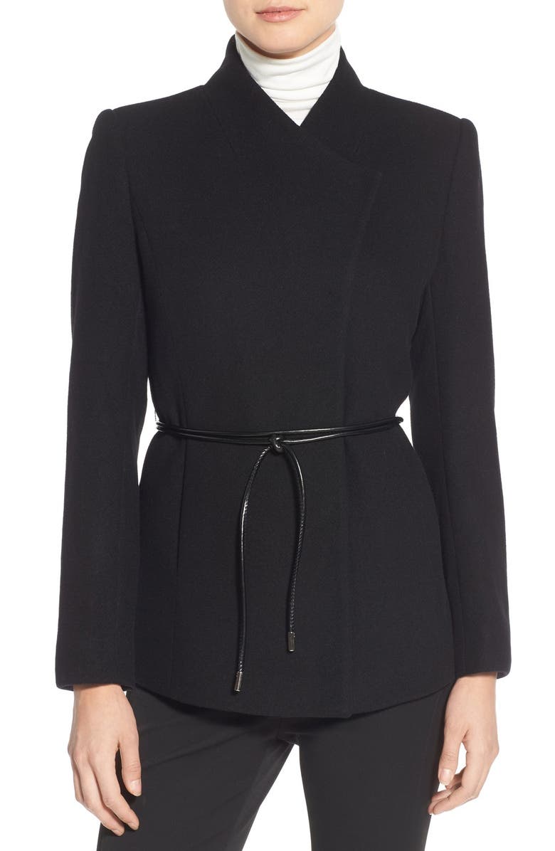 Halogen<sup>®</sup> Belted Short Wool Blend Coat, Main, color, 