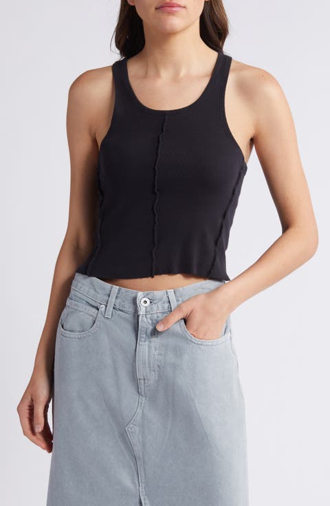 Re-Work Raw Hem Tank