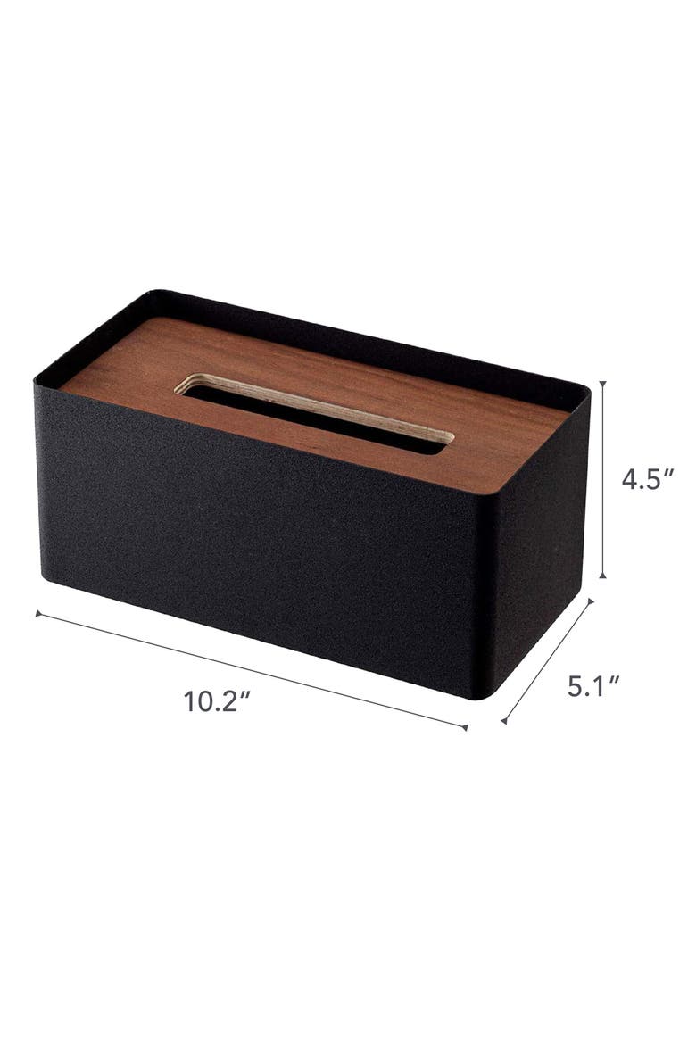 Standard Rectangular Tissue Box Case, Alternate, color, WALNUT