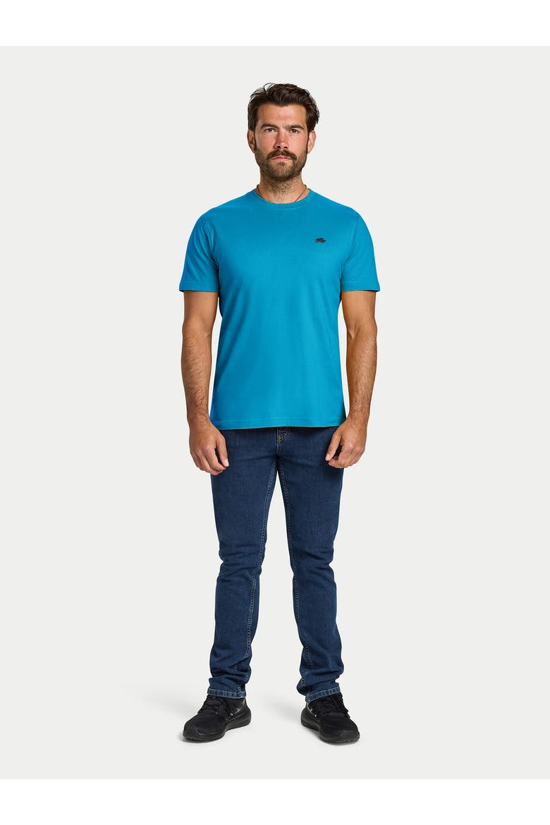 Classic Crew Neck Logo T-Shirt, Alternate, color, Teal
