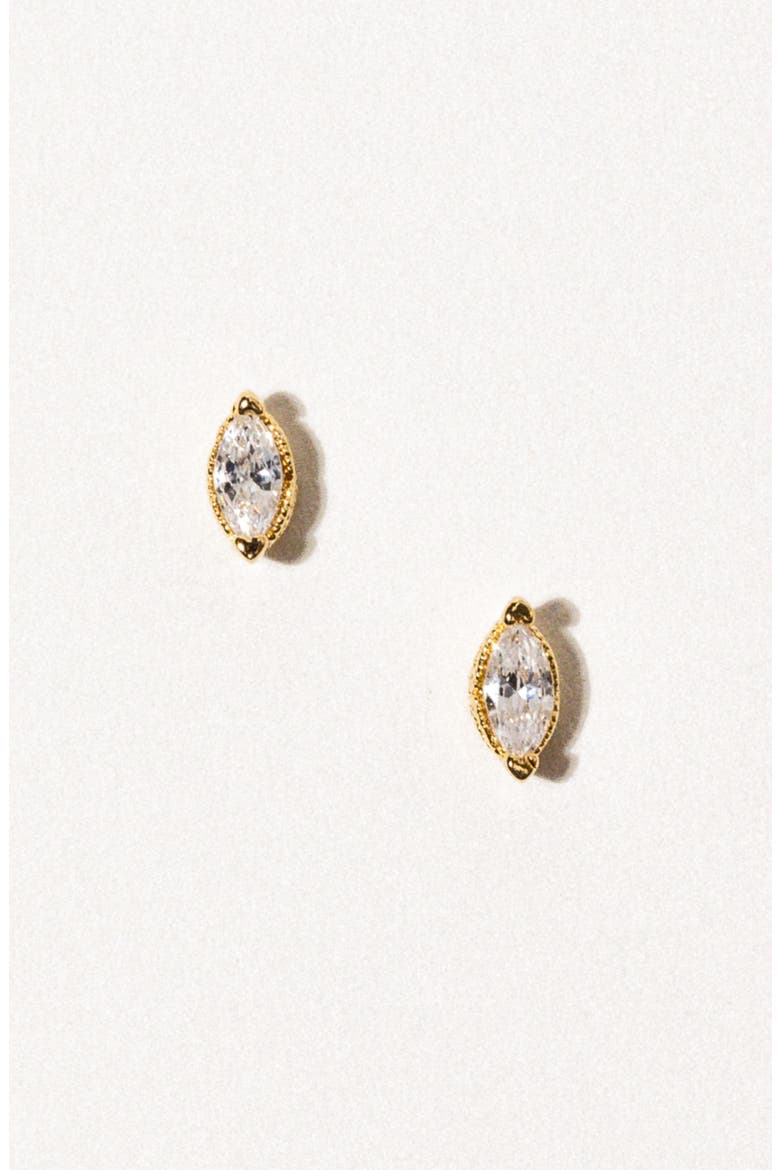 Celestial Cubic Zirconia Stud Earrings, Alternate, color, GOLD