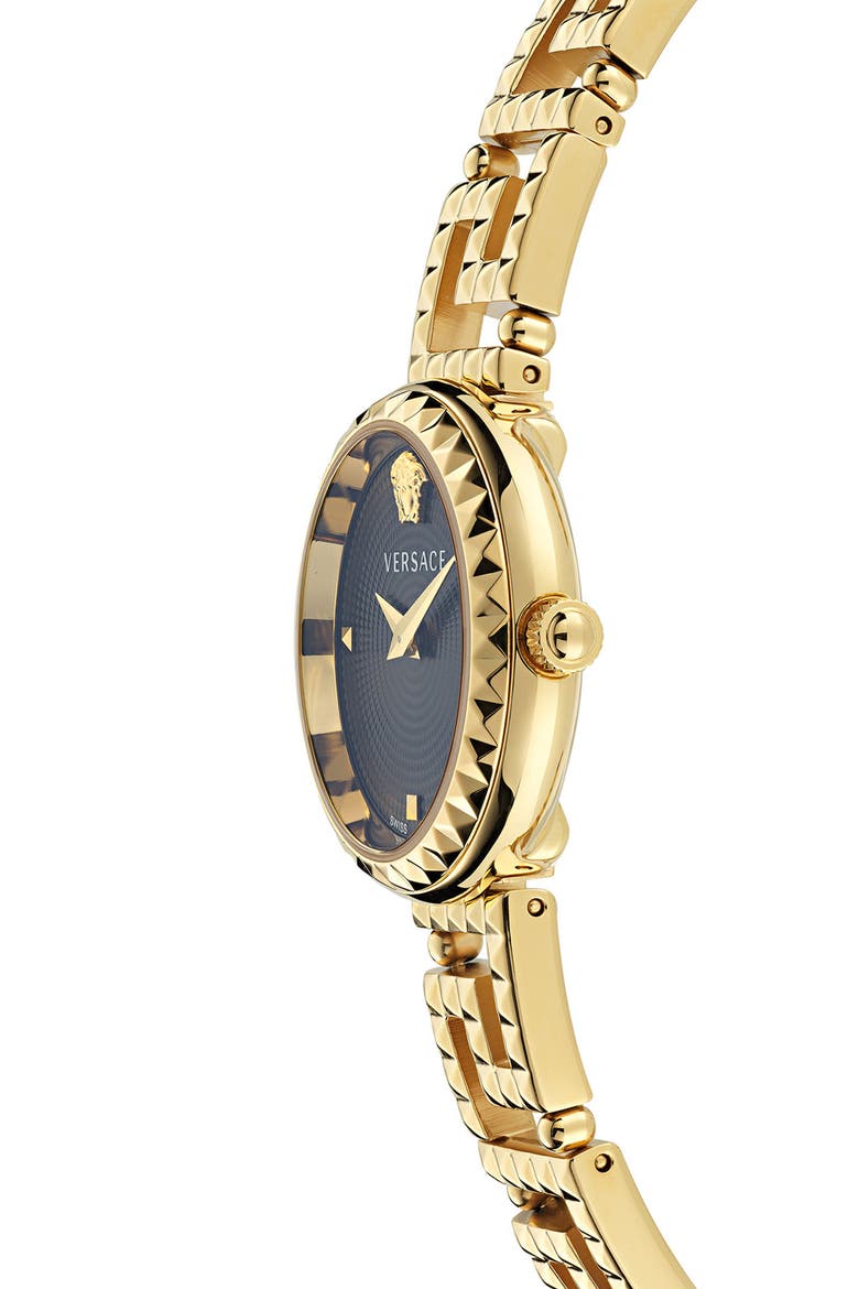 Greca Goddess Bracelet Watch, 28mm, Alternate, color, IP YELLOW GOLD