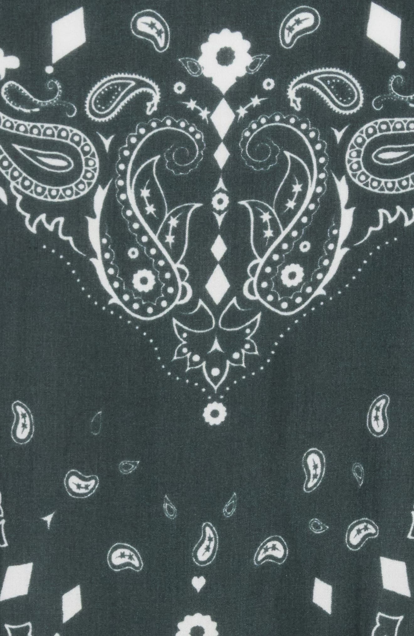 Eyelet Trim Skinny Scarf