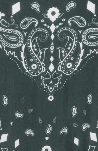 Eyelet Trim Skinny Scarf