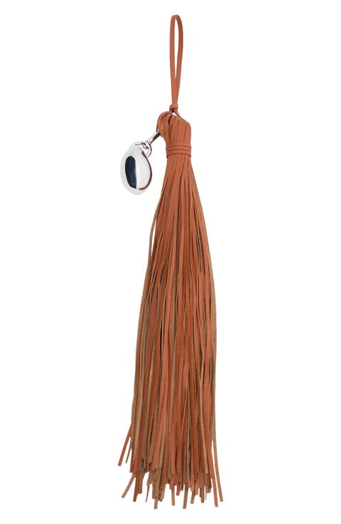 Leather Fringe Keychain