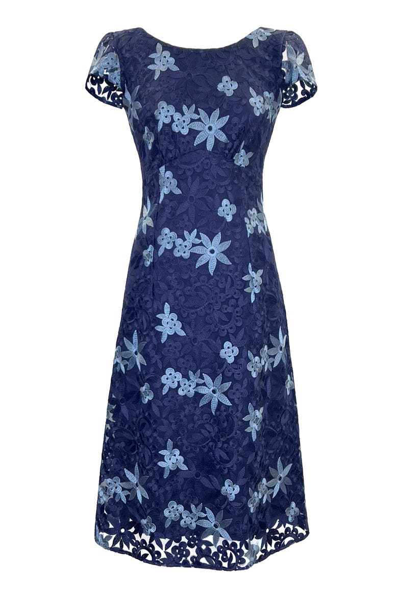 Charlotte Lace Dress, Alternate, color, Midnight Blue