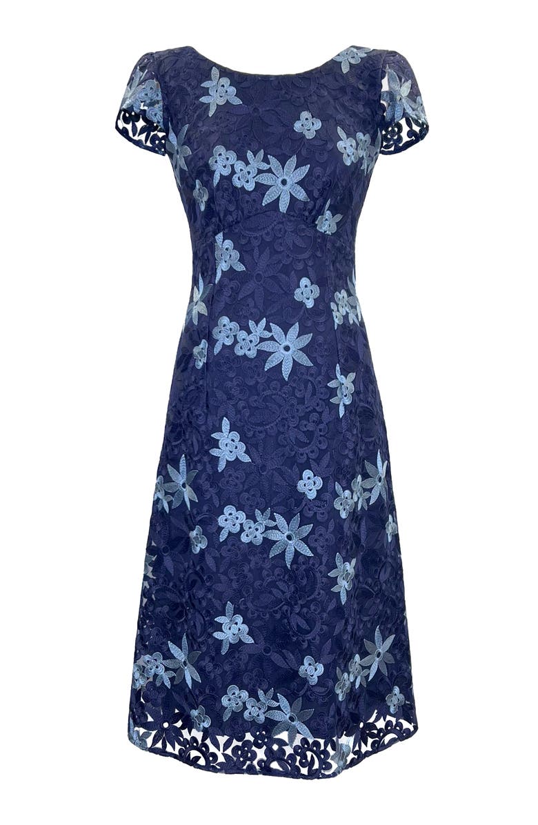 Alie Street London Charlotte Lace Dress, Alternate, color, Midnight Blue