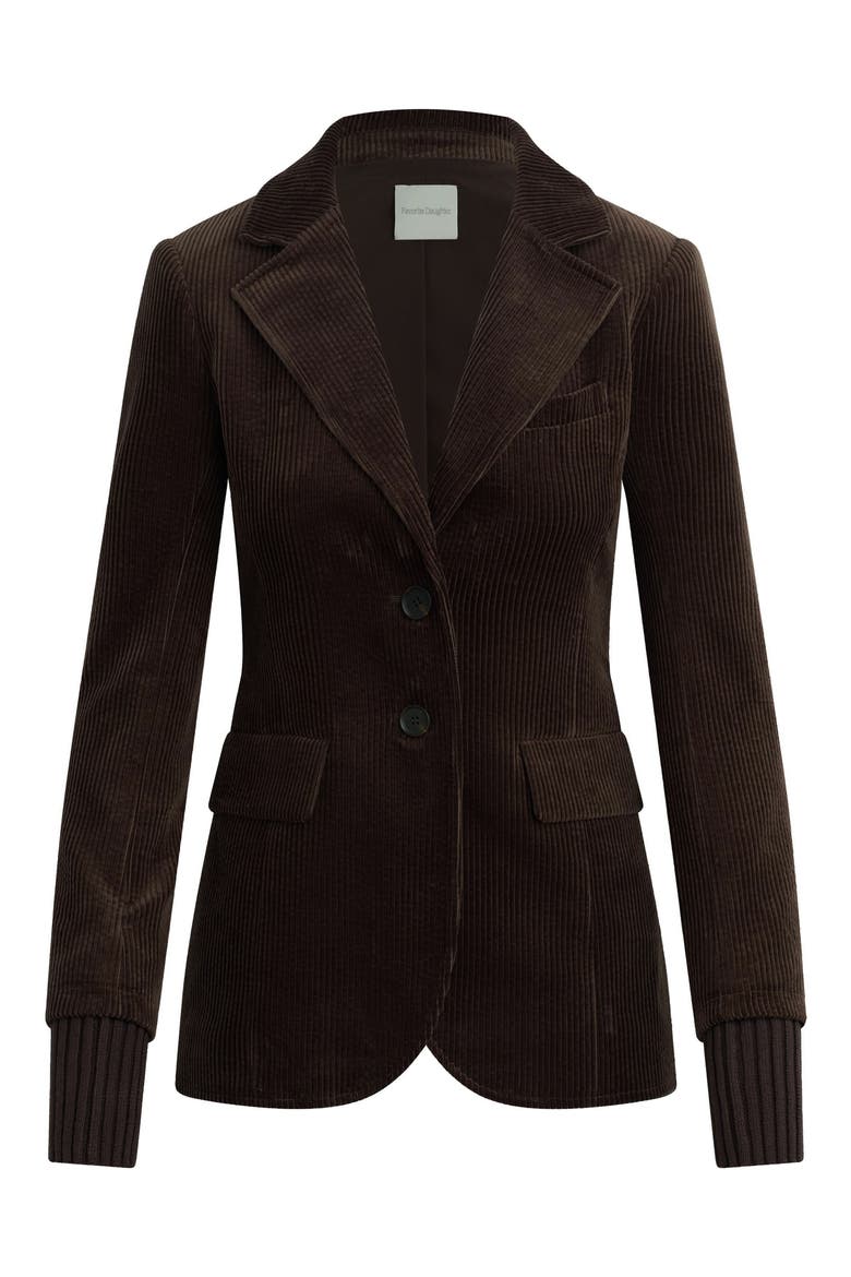 The Cord City Blazer, Alternate, color, ESPRESSO