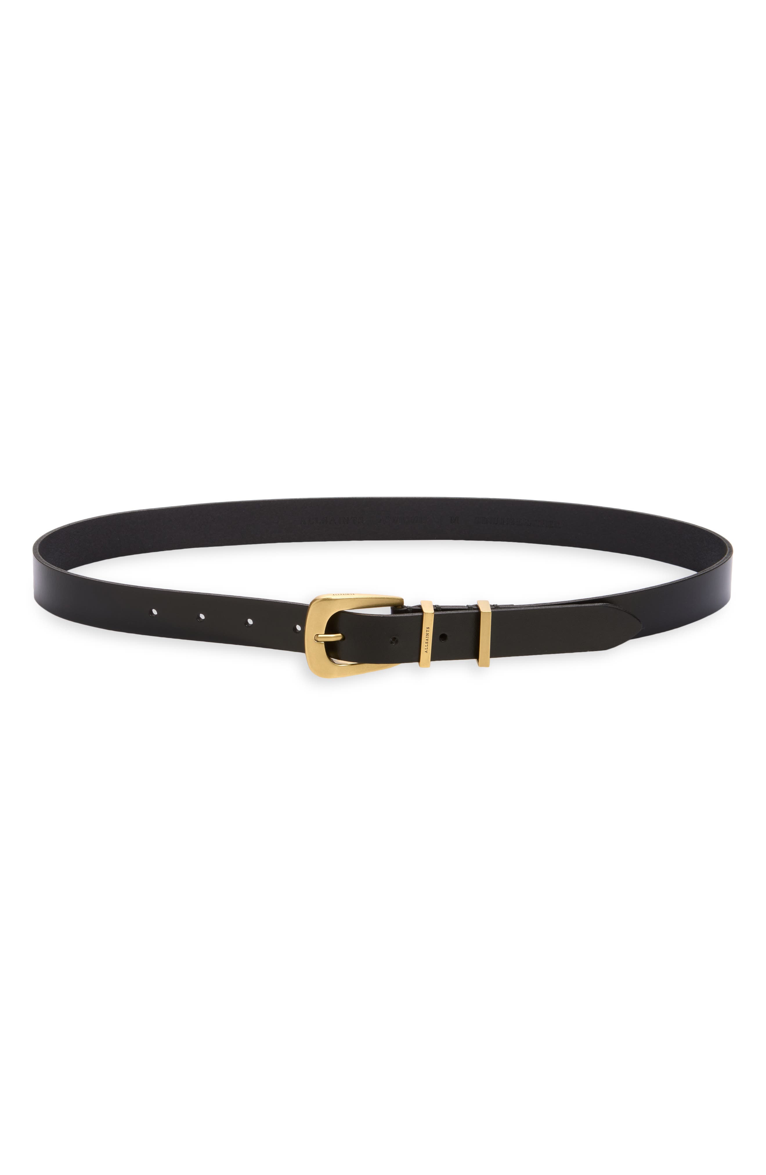 AllSaints Double Keeper Leather Belt