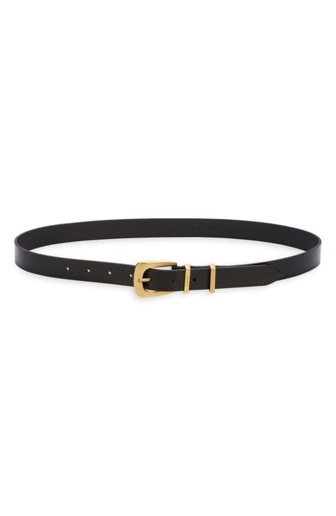 Double Keeper Leather Belt