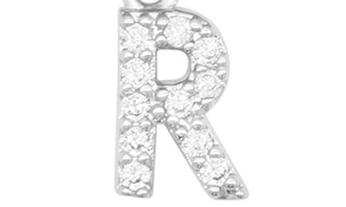 Adornia Initial & Heart 2-pack Stretch Bracelets In Silver-r