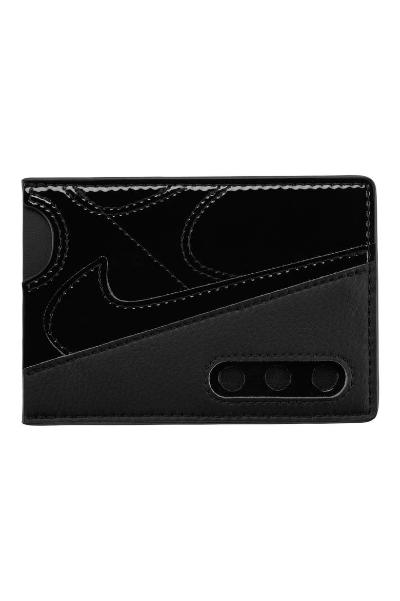 Air Force 1 Card Case, Main, color, BLACK/ BLACK/ BLACK