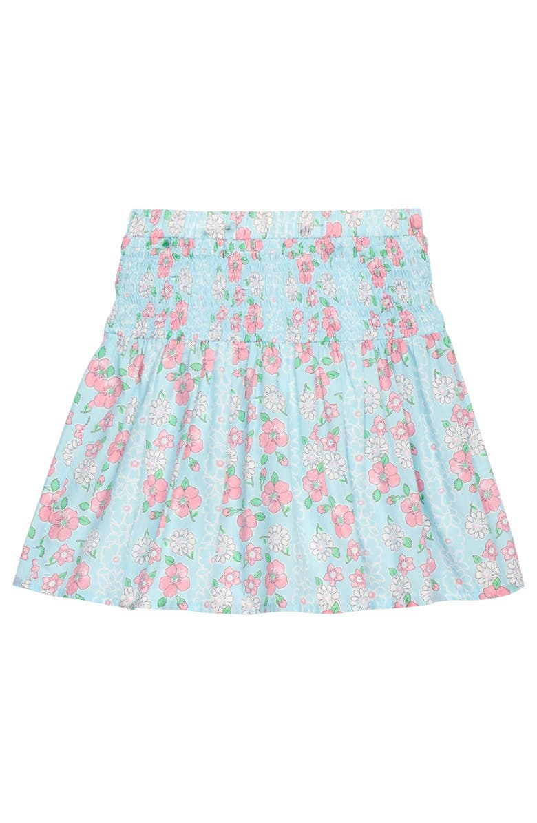 BISBY Kids' Shirred Circle Skirt, Main, color, Meadow Marguerite Floral
