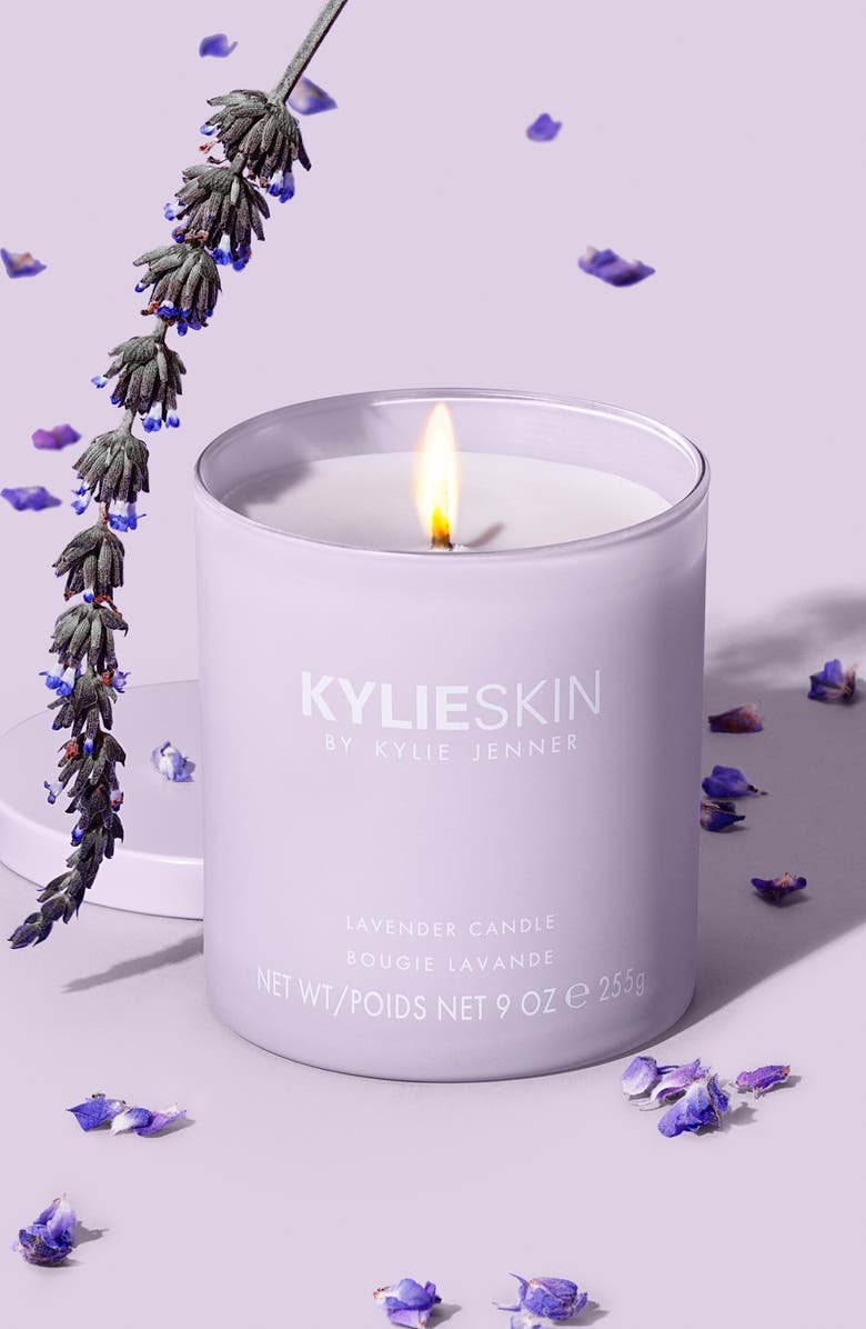 Kylie Cosmetics Lavender Garden Candle, Alternate, color, 