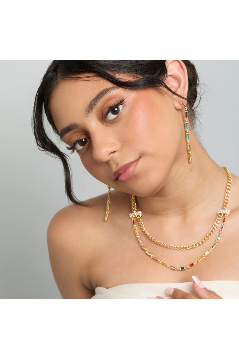 Gold-Tone Layered Necklace, Alternate, color, Gold