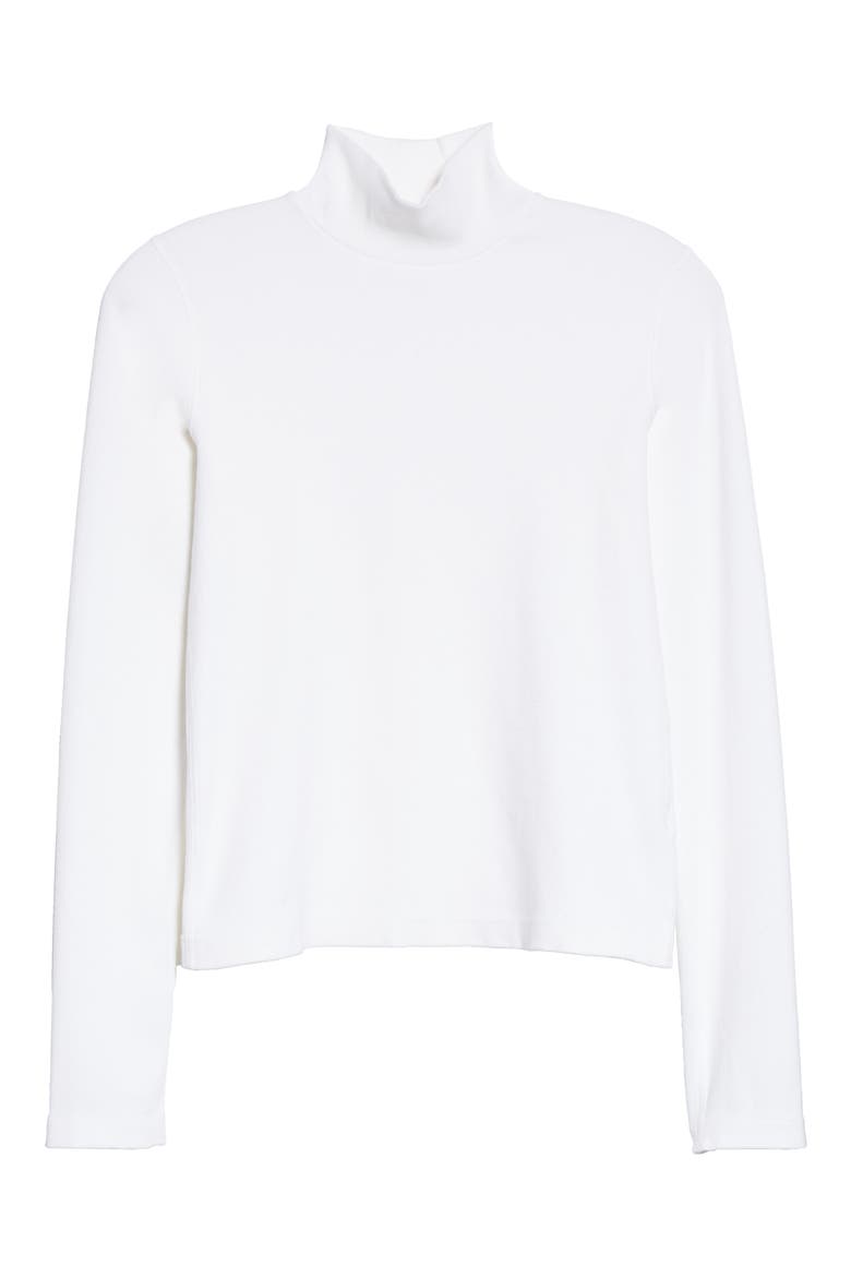 Mock Neck Top, Alternate, color, OFF WHITE