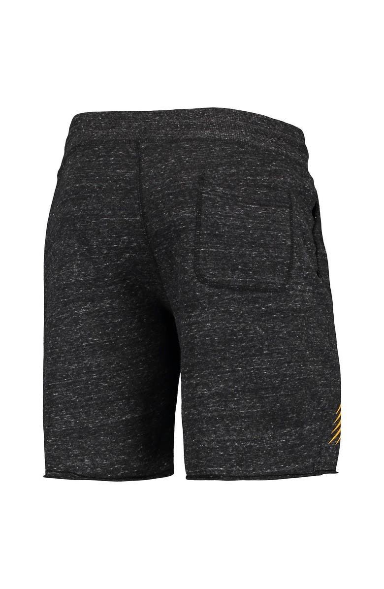Homage Men's Homage Charcoal Golden State Warriors Primary Logo Tri-Blend Sweat Shorts, Alternate, color, Charcoal
